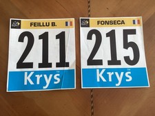 CYCLISME  2 dossards TOUR de FRANCE 2014 Brice FEILLU et FONSECA