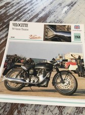 Velocette 500 Venom Thruxton 1968 Carte moto Collection Atlas UK
