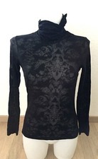 Pull col roulé DDP Femme women's turtleneck sweater Frauen Rollkragenpullover S