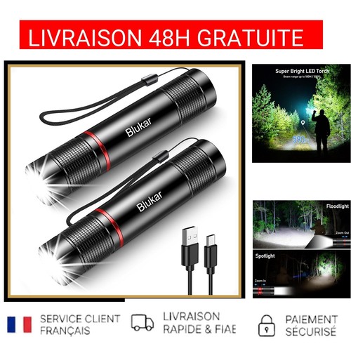 Lampe torche led rechargeable - led,
