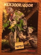 Kawasaki KLX300R KLX650R KLX 300 650 R prospectus moto brochure dépliant Italien