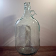 Vintage Glass Demijohn Bottle