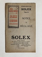 Carburateur Solex type M /