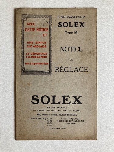 Carburateur solex type - solex,