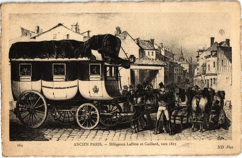 Cpa ancien paris diligence - ancien,