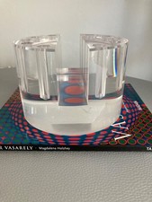 Organisateur  de bureau plexiglass vintage années 70