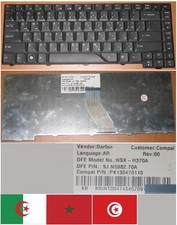 CLAVIER QWERTY ARABE ACER AS5930 5930 5330 NSK-H370A 9J.N5982.70A Noir