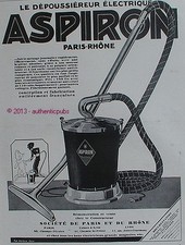 PUBLICITE ASPIRON ASPIRATEUR