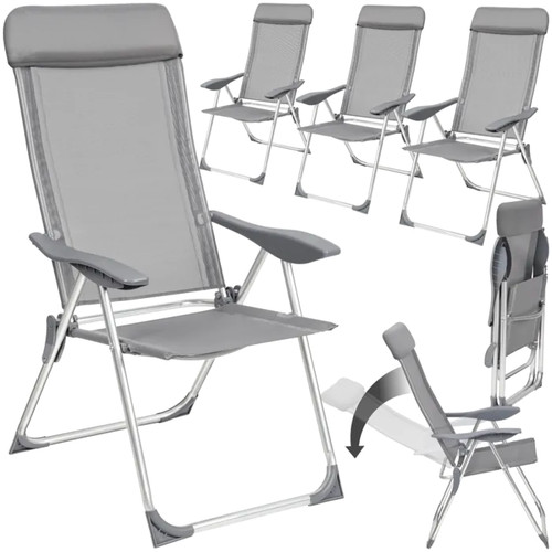 Lot chaises jardin pliantes - 4,
