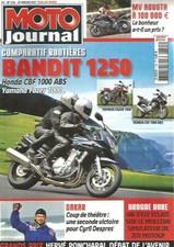 MOTO JOURNAL N°1745 BANDIT 1250 / YAM FAZER 1000  HONDA CBF 1000 ABS / MV AGUSTA