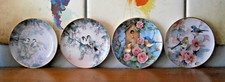 4 Assiettes porcelaine de chine-Franklin Mint-Song of the Cherry.Blossom 
