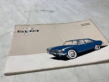 Peugeot 504 livret manuel propriétaire carnet entretien conducteur édition 1969