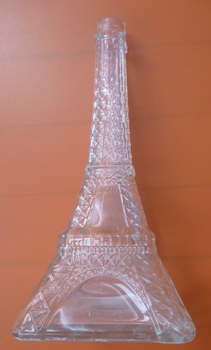 Tour eiffel bouteille verre - bouteille,
