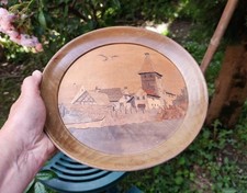 ANCIEN CADRE ROND MARQUETERIE