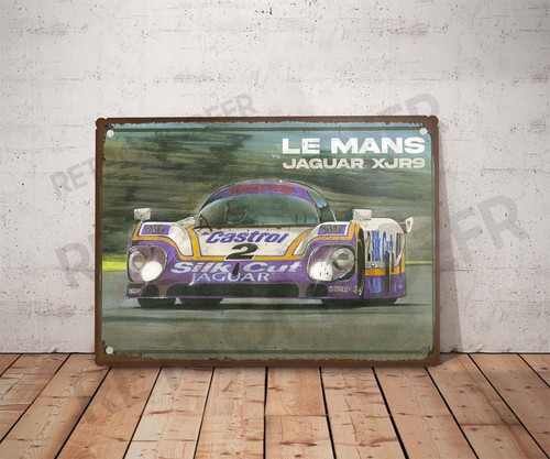 Plaque métal vintage jaguar