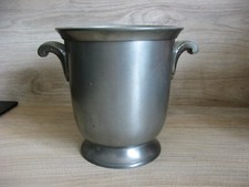 Beau petit seau à champagne ou bouteille de vin en étain du manoir France