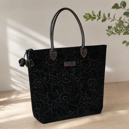 Sac longchamp velours noir - longchamp,