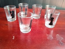 6 Verres D Échiquier De Decoration Verres Gouttes Eau De Vie 