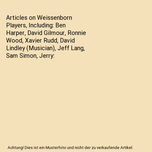 Articles weissenborn - on,