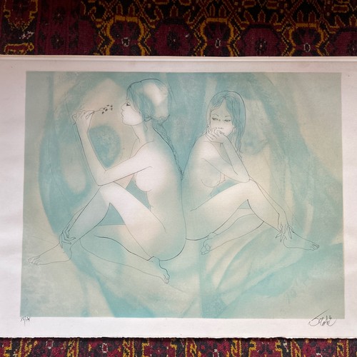 Grande litho signée jean - litho,
