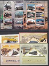 PK25042/ LOCOMOTIVE – 1999 / 2017 MINT MNH BLOCKS & SOUVENIR SHEETS