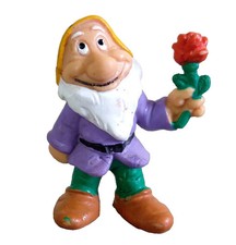 Bully Nain Timide Figurine Blanche-Neige 1982 Vintage Disney Allemagne PVC