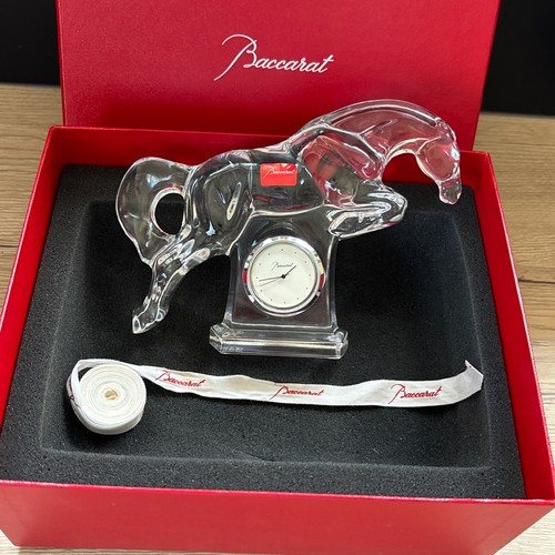 Baccarat cheval pendule - baccarat,