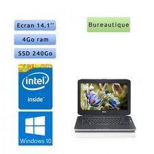 Occasion - Dell Latitude E5430 - Windows 10 - B840 4Go 240Go SSD - 14.1 - Webcam
