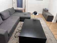 canapé d'angle modulable soit en format L soit en format droit GRIS ANTRACITE