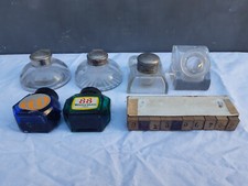 Lot 4 Encriers en Verre +