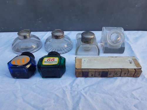 Lot encriers verre - verre, +
