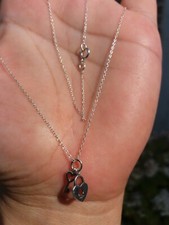 SUPERBE COLLIER CADENAS ET CLEF EN ARGENT MASSIF 925