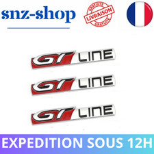 3x Logo Peugeot GT-LINE  Insigne Sigle Embleme Stickers  Monogramme 208 308 3008