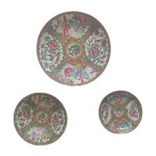 Canton Fin XIX Lot 3 Pieces -