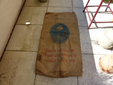 ANCIEN SAC EN TOILE DE JUTE POUR LA POTASSE D'ALSACE