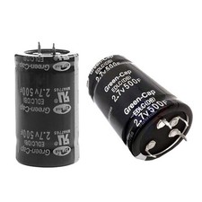 Condensateur Super Farad 2,7 V 500 F pour automobile, 2/4 pieds, 35 x 60 mm