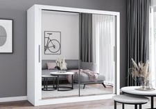 Armoire à portes coulissantes armoire MILAN avec miroir 203 cm