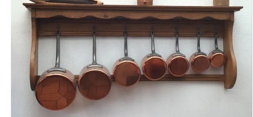 Lot 7anciennes casseroles - lot, de