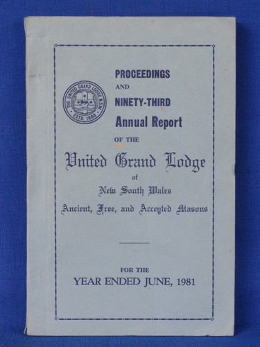 Proceedings and annual report - proceedings,
