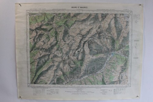 Ancienne carte ign bourg - carte,