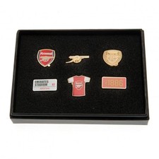 Arsenal FC 6pc Badge Ensemble, Anniversaire, Noël Cadeau Produit Officiel