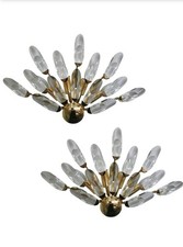 applique murale vintage 14 Cristal 1970