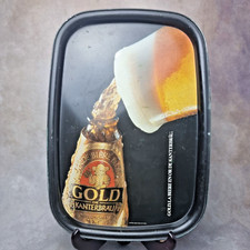 Plateau publicitaire bière Gold Kanterbrau service bistrot vintage