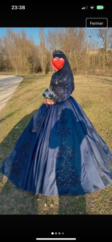 Robe fiancailles henné - de,