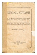 Molinari, Vincenzo Metrologie Universelle 1873 Broché