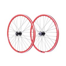 Roue velo fixie 700 rouge ar