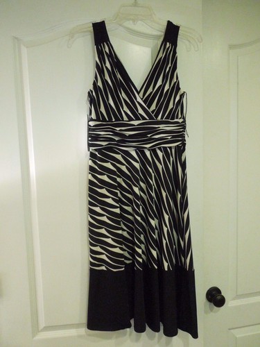 Donna morgan dress black and - donna,