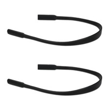 2x sangle monture lunettes en silicone noir