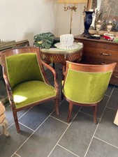 fauteuil gondole en accajou