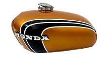Réservoir Carburant Essence Doré Noir Pour Honda CB350 K3 K4 Super Sport CB 350